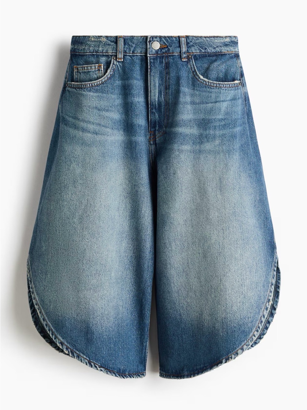 H&M Wrap Detail Denim Shorts New - Picture 6 of 7